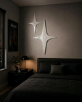 Dual Glossy Star Wall Art Set – Epoxy Finish