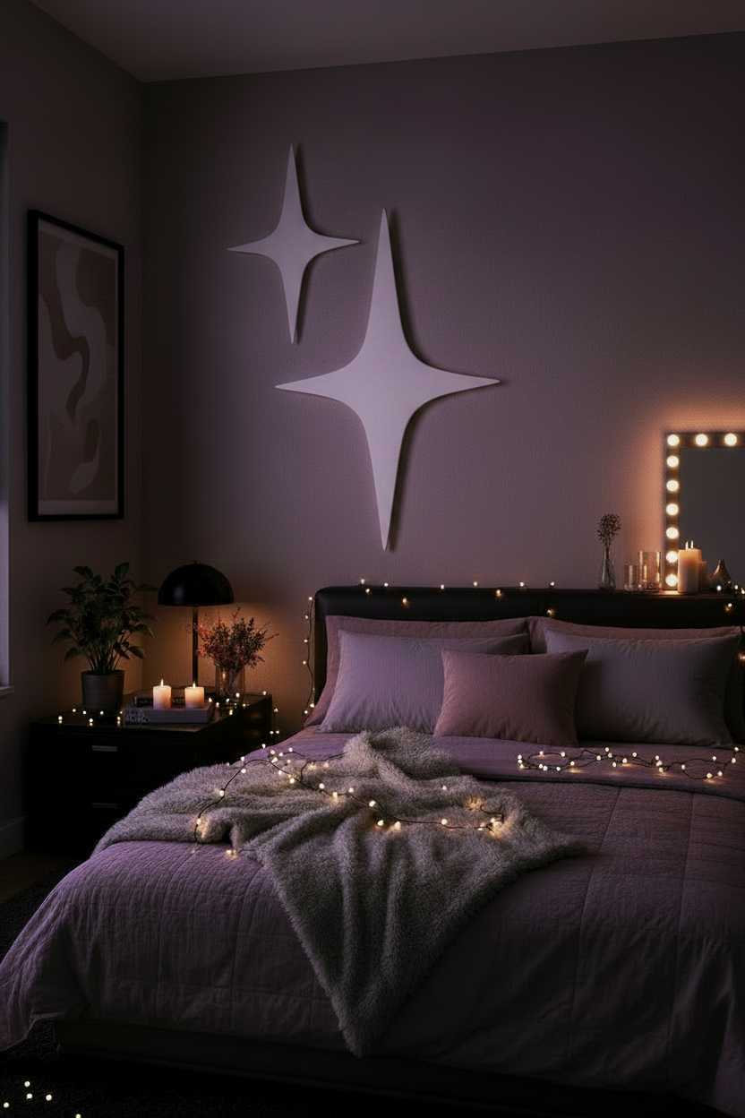 Dual Glossy Star Wall Art Set – Epoxy Finish